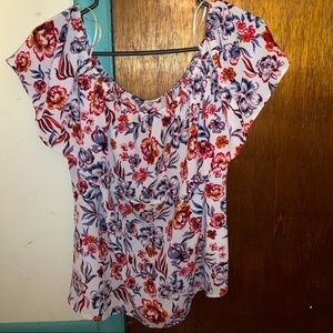 Floral Off the Shoulder top
